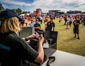 EPOS with cash drawers and receipt printer at Melbourne F1 Grand Prix for 500,000 people