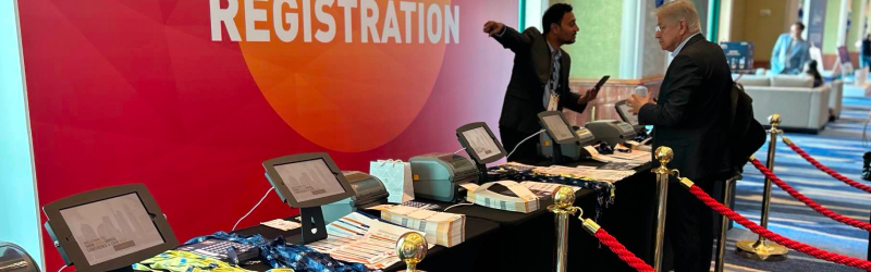 Hire professional iPad floor stands for business events.